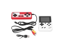 Ats-consola De Juegos Portátil De 3 Pulgadas Clásica Para Niños Y Adultos Ultra Delgada Blanca