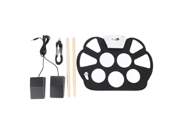 Ats-tambor Electrónico Portátil Enrollable De Silicona, Pad De Batsería Para Niños, Set De Batsería Jazz Portátil