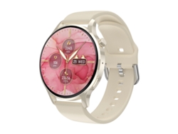 Reloj inteligente con pantalla AMOLED de 1,3 pulgadas, carga inalámbrica y NFC. (Plateado)
