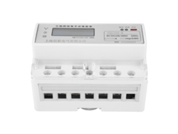Medidor de electricidad digital trifásico de 4 hilos, 220 V, 20 A para ferrocarril (100)