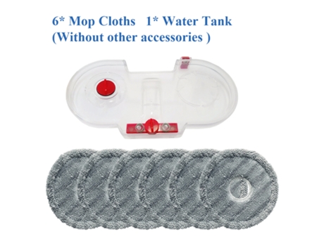 Tanque de agua, 6 paños de fregona para aspiradora Dyson, para Dyson V7, V8, V10, V11, V6 Dc58/59/62, Robot aspirador, paño de mopa, paños de frega...