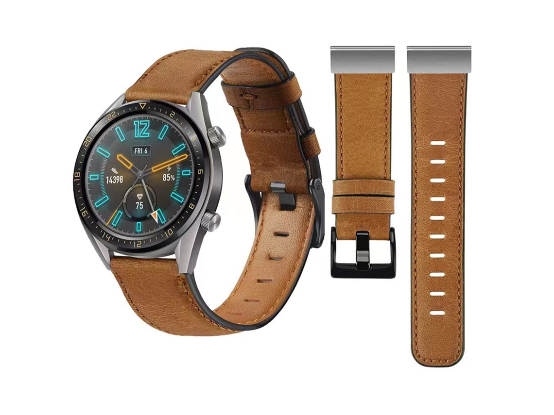 Correa Vintage Leather para Garmin vivoactive 4 Marrón