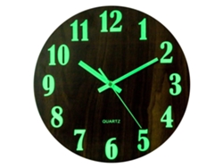 Reloj De Pared Luminoso, Decoración Moderna Silenciosa Con Gran Esfera De 30 Cm.