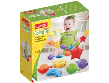 Juego Educativo QUERCETTI First Toys Enlaces Estrellas 21 pz (Edad Mínima: 1 Año - 18 x 9,2 x 29,3 cm)