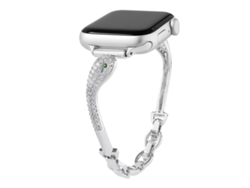 Correa para Apple Watch de 42/41/40/38 mm - Cobre con cabeza de serpiente e incrustaciones de circonita.