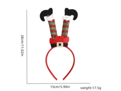 Diadema navideña con cuernos, accesorio navideño brillante, ideal para fiestas, cosplay y uso diario Aeuzwr (estilo 63)