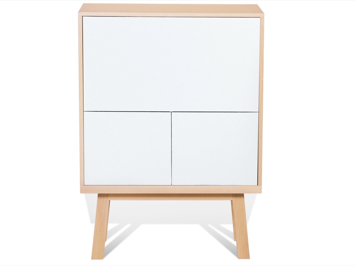 Escritorio MON PETIT MEUBLE FRANÇAIS de Madera Con Almacenamiento 90 cm de Ancho