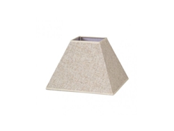 Pantalla Piramide Tenorio E27 Lino beige 45dx20dx32h