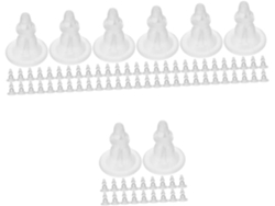 Nuobesty 200 Peças Tampões De Ouvido De Silicone Transparentes Para Acessórios De Brincos