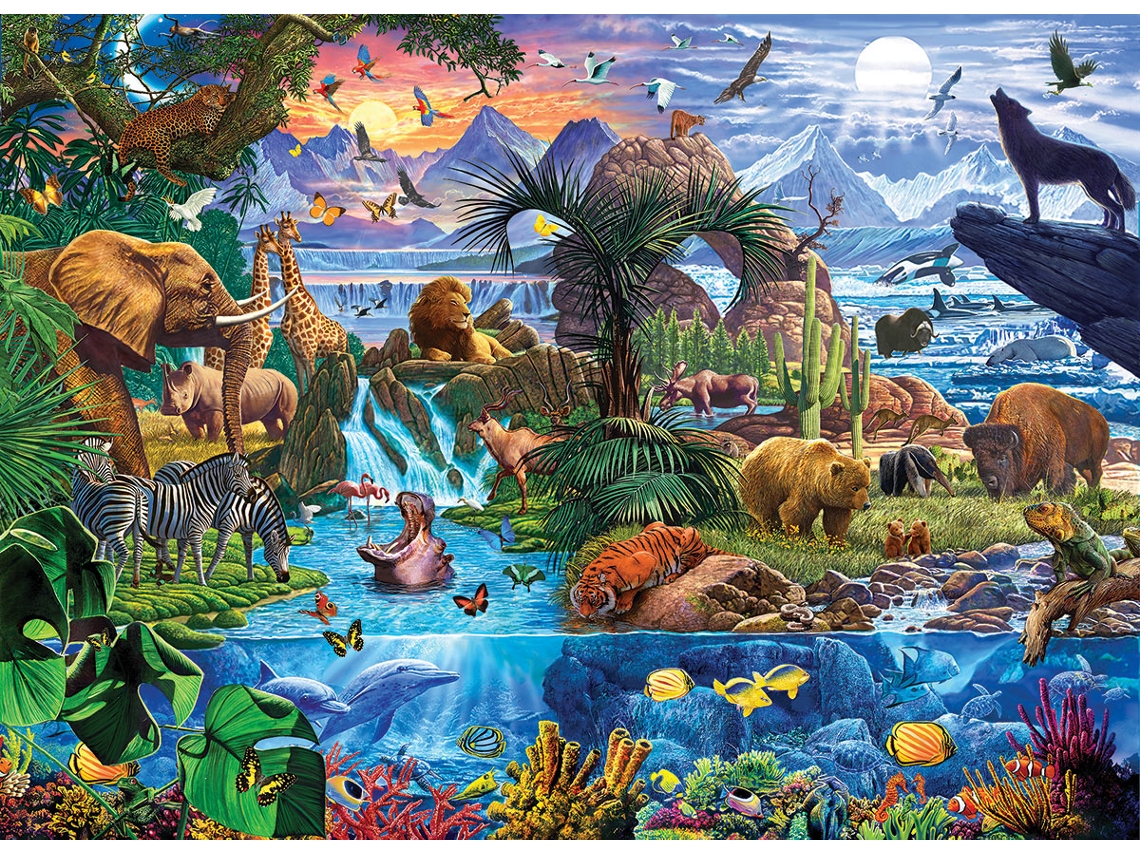 Rompecabezas Eurographics Animal World de 5000 piezas, juguete educativo