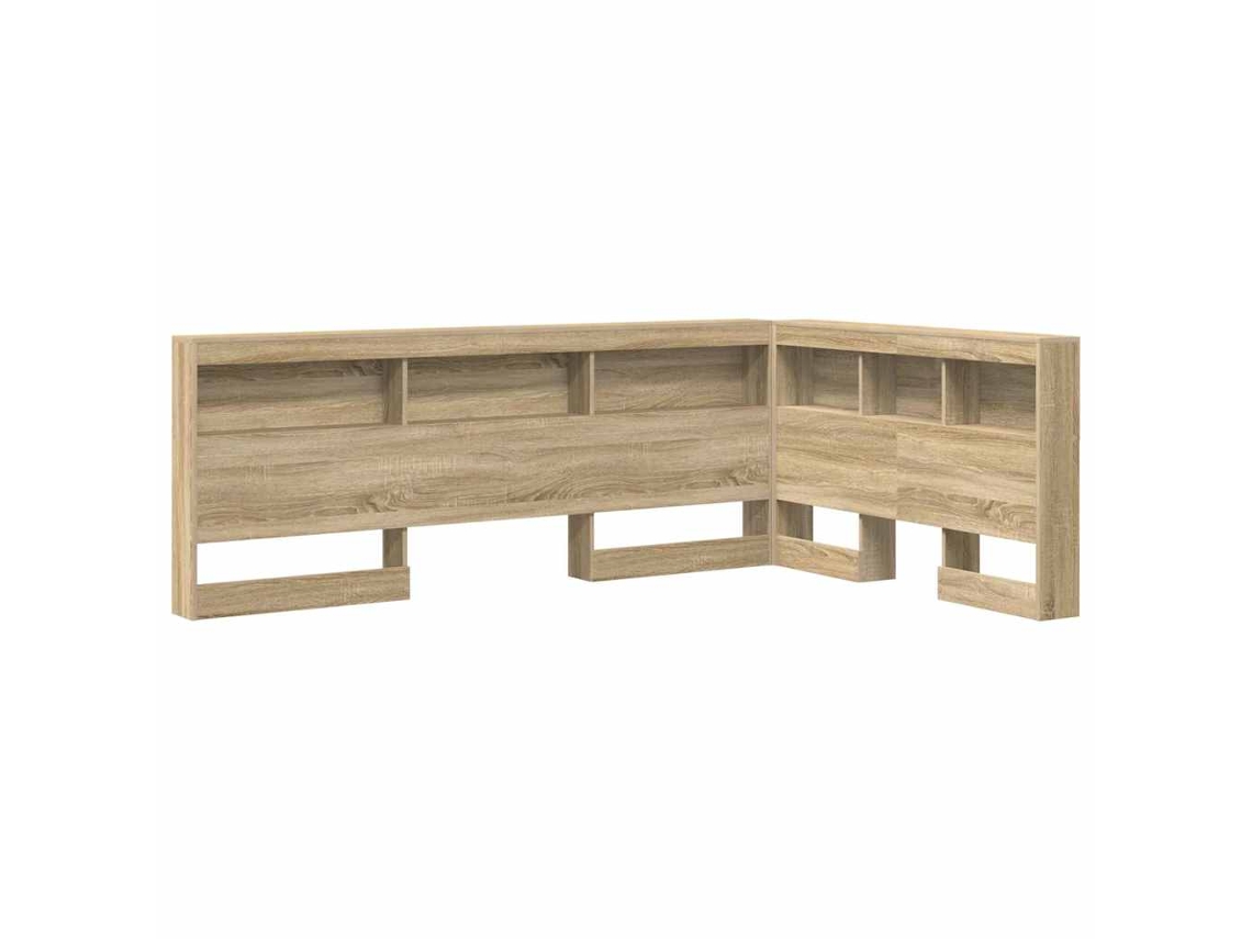Cabecero con almacenaje y cabecero de roble Sonoma 120 cm MAISON EXCLUSIVE