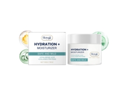 Crema hidratante con ácido hialurónico para la piel
