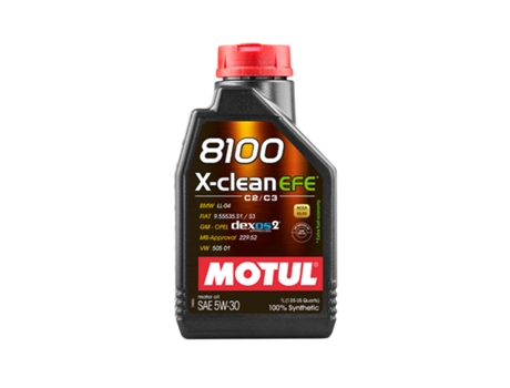 Aceite De Motor 8100 x-Clean Efe C2C3 5W30 1L MOTUL