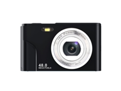Cámara Digital Uhd De 48 Mp Para Fotografía, Videocámara Para Vlogs De 1080p Con Pantalla De 2,4 Pulgadas Y Enfoque Automático (negra)