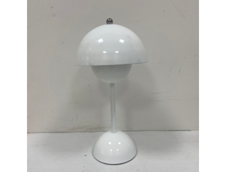 Lámparas de mesa LED recargables con forma de capullo de seta blanco