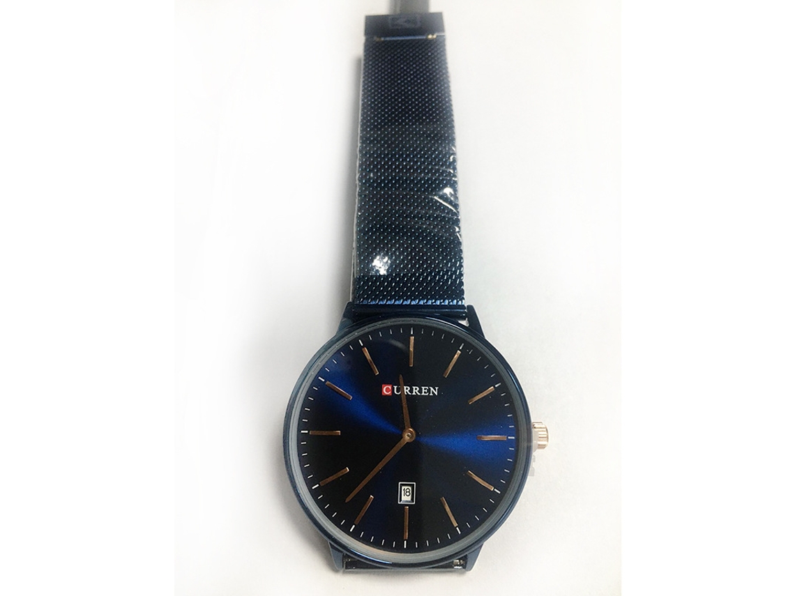 Relógio MASCULINO Minimalista MDUG de Quartzo em Aço Inoxidável com Calendário