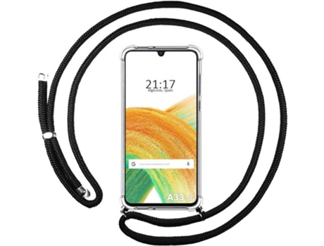 Carcasa Samsung Galaxy A33 5G TUMUNDOSMARTPHONE Colgante Negro