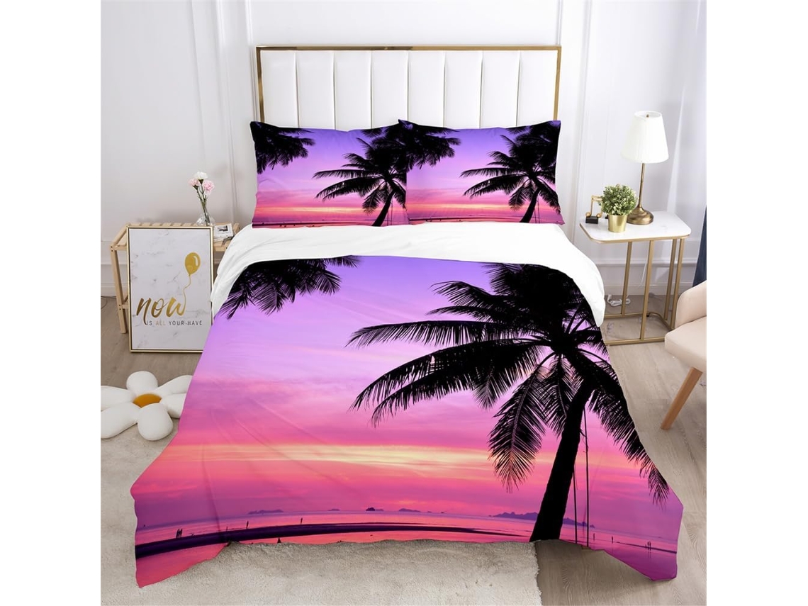 Juego Ropa Cama Estampado Color Funda Nórdica Almohada Microfibra Material Microfibra Juego Niños 240x260 Cm