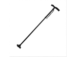 Bastón plegable con luz LED para hombres y mujeres, 11 alturas ajustables, bastón plegable para personas mayores, negro.