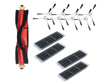 Cepillo principal cepillos laterales filtro de carbón activado para Xiaomi Roborock S5 Max S6 S60 S50 S51 S55 T4 T6 Robot aspirador
