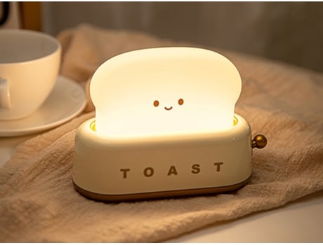 TECHKIDZ Luz de noche tostada para niños Modelo matinal Blanco / Amarillo