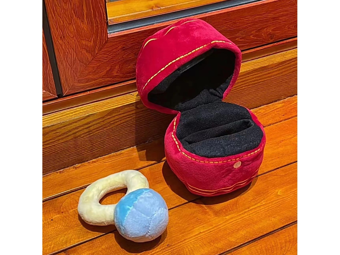 Caja De Anillos De Peluche Suave Y Lavable, Multiusos, Regalo Romántico Para Bodas Y Aniversarios.