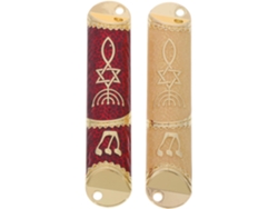 2 Elegantes Y Protectores Portamonedas De Metal Para Mezuzá Para Bendiciones