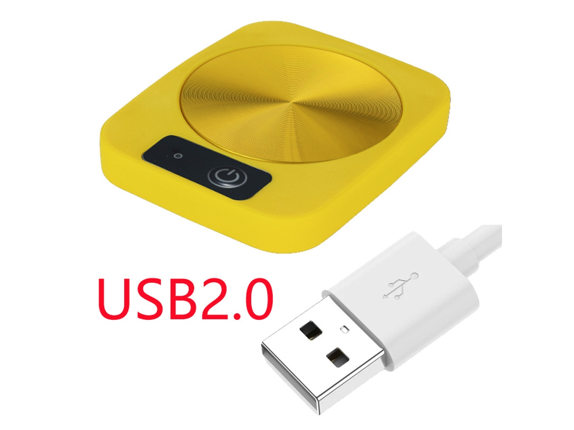 Calentador de tazas USB con aislamiento térmico Digitallab (amarillo)