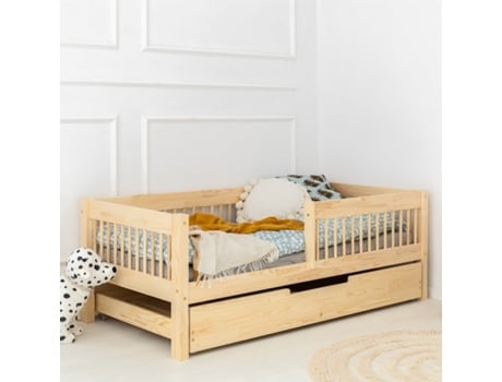 Somier Gaveta Ariette Bois PETITSMEUBLES Madera Beige (209x96x61.5)