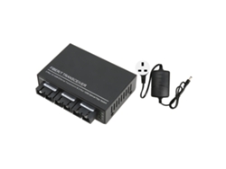 Conversor De Switch Ethernet 100mbps 1310nm Fibra Singlemode Sc 2 Hilos Con Indicador Led Y Plug Uk 100‑240v