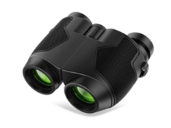 Prismáticos 12x25 con visión nocturna de baja claridad para adultos y niños, ideales para observación de aves, caza, viajes, teatro y conciertos, color verde Gusshious