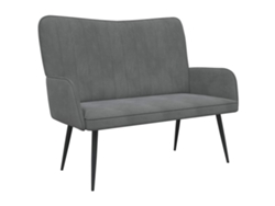 Sofá De 2 Plazas Gris Oscuro 115 X 61 X 87 Cm