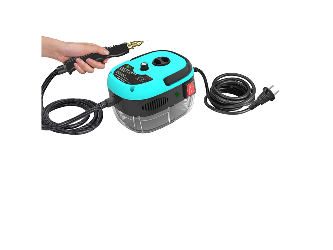 Limpiador a vapor portátil, alta temperatura, UE, azul