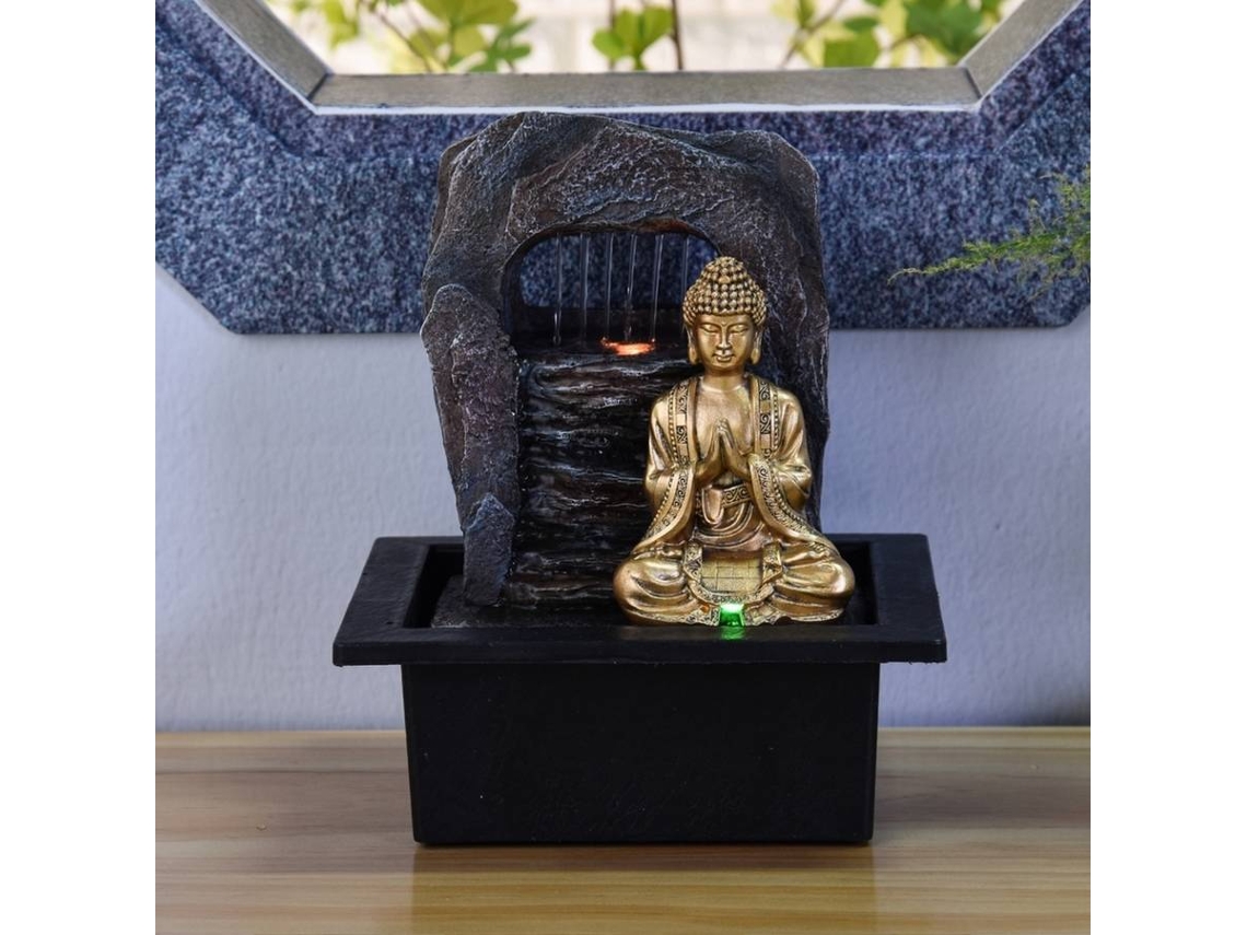 Fuente de Agua ZEN'LIGHT Dao (Negro - 21x17x25 cm - Resina)