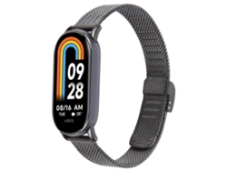 Pulsera para Xiaomi Smart Band 9/8 - Metal Milán - Hebilla y relieve integrados