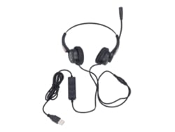 Auriculares Usb Con Cable Y Micrófono, Con Reducción De Ruido Ajustable Para Clases En Línea Y Negocios.
