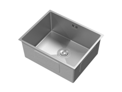 Fregadero de acero inoxidable plata con desagüe 50x40 cm ML-DESIGN