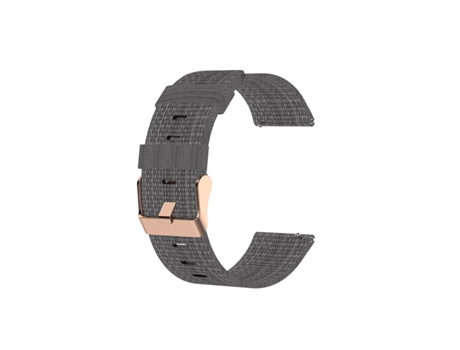 Correa de relógio de náilon Gris 18 mm Garmin Forerunner 265S/255S/Venu 2S/Vivomove 3S/Vivoactive 4S Fossil Women's Charter HR/Women's Sport Honor ...