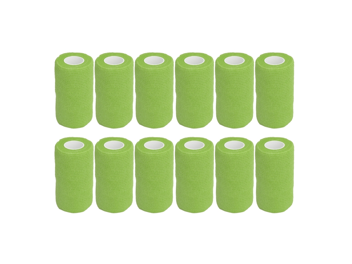 12 Vendas Elásticas Autoadhesivas Para Animales De 10 Cm, De Látex Natural, Para Uso Veterinario En Perros, Caballos Y Vacas.