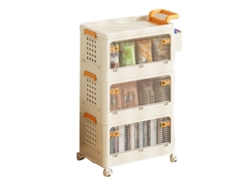 Cajas de almacenamiento plegables, resistentes, duraderas, portátiles y plegables, contenedores para refrigerios, juguetes, ropa y libros, 3 capas
