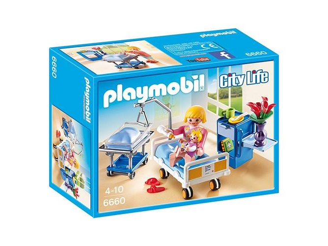 PLAYMOBIL City Life: Dormitorio de maternidad (Edad Mínima: 4)