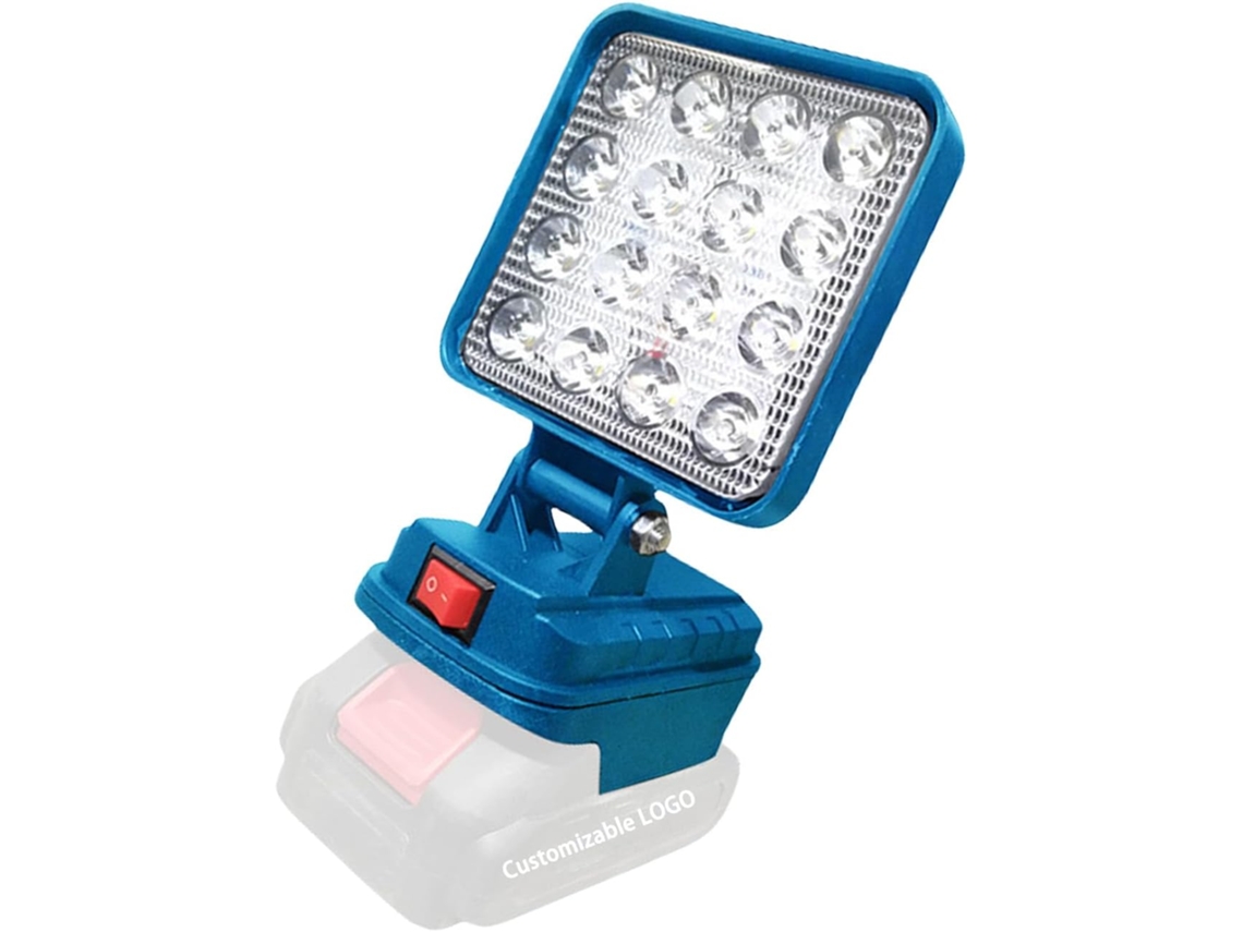Lámpara De Trabajo Led Universal Con Puerto Usb Para Cargar Baterías De Litio De 14,4-20 V, Diseño Plegable.
