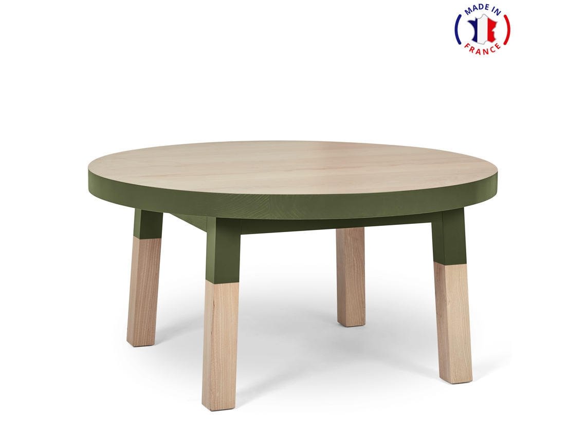 Mesa Redonda de Centro MON PETIT MEUBLE FRANÇAIS (Blanco Balisson - Madera - 140 x 90 x 45 cm)