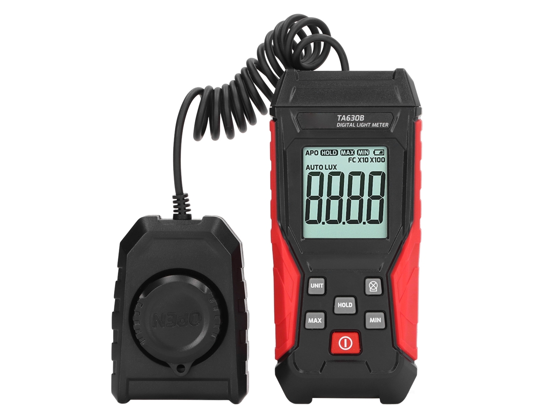 Medidor De Iluminación Digital 200000lx Medidor De Luz De Alta Precisión Con Apagado Automático Ta630b
