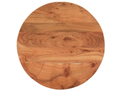 Tablero de mesa | Superficie de mesa redonda Ø60x3,8 cm Madera maciza de acacia Wsd935580 Lovely Home