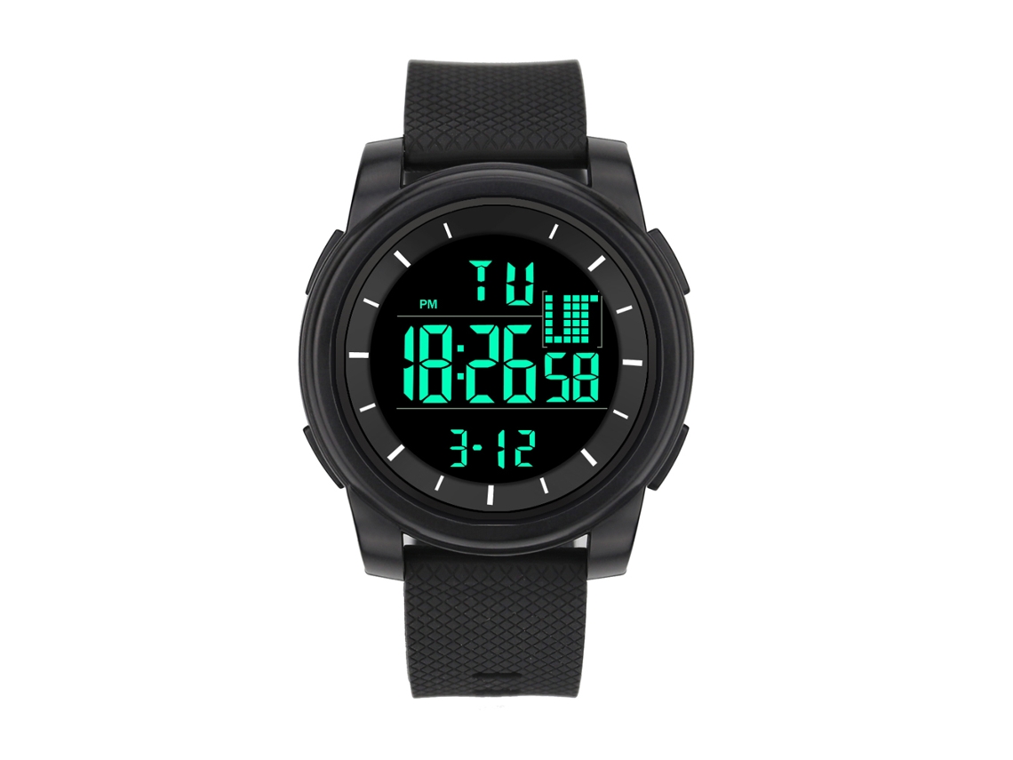 Reloj Electrónico Para Hombre Con Correa De Silicona, Estilo Elegante Y Profesional Dzb21