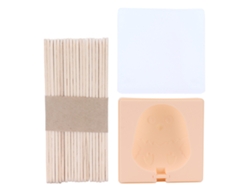 Molde De Silicona Para Helado Diy Con Palitos Y Tapa, Diseño Naranja Animado Para Niños.