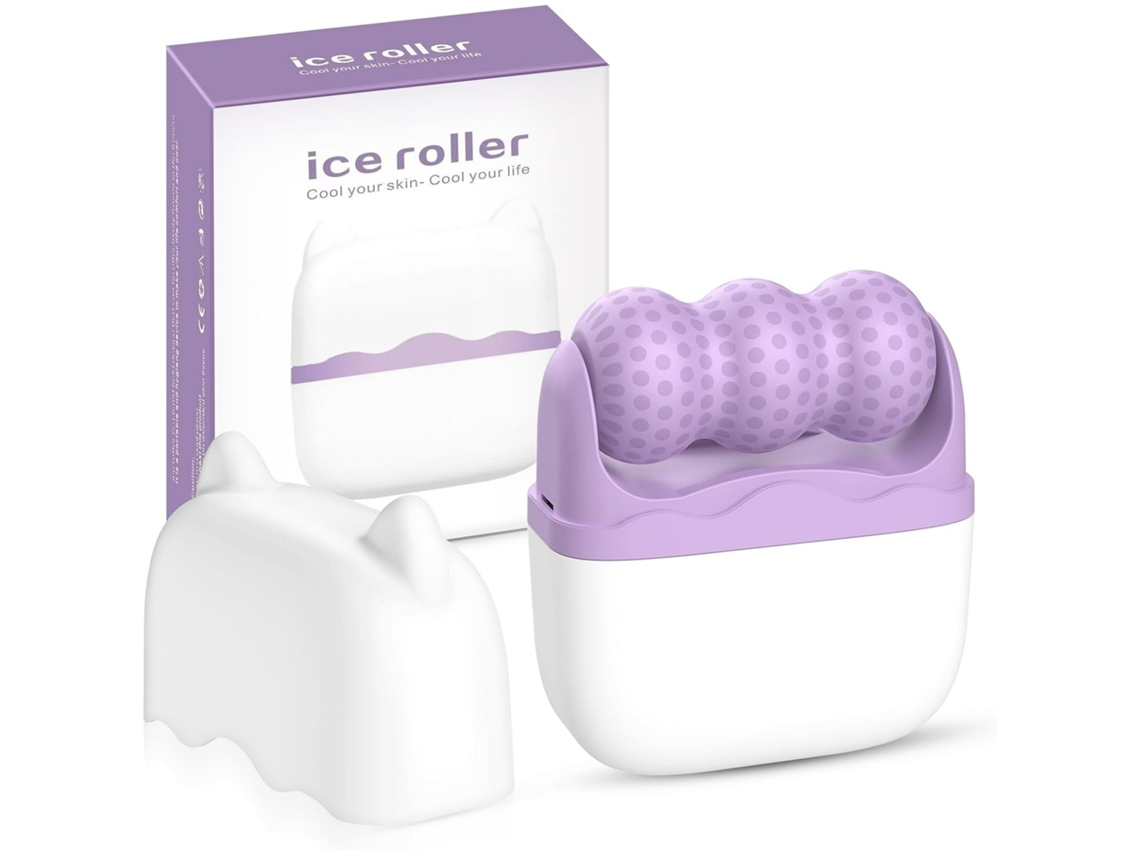 Roller Facial 2-en-1 Para La Cara Y Los Ojos.