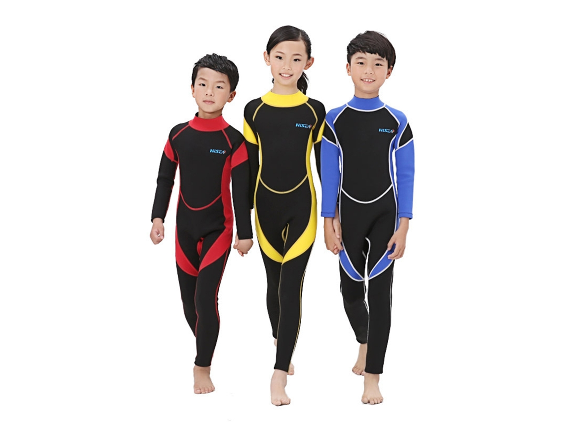 Traje De Neopreno De Manga Larga De Secado Rápido Con Cremallera Para Niños Y Niñas, Ideal Para Deportes Acuáticos.