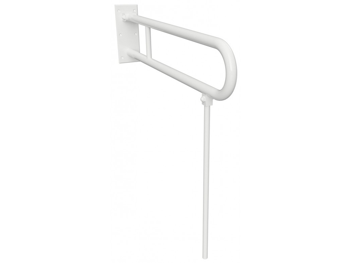HELP: Barra de agarre plegada en forma de U de 600 mm, blanca, sin cubierta